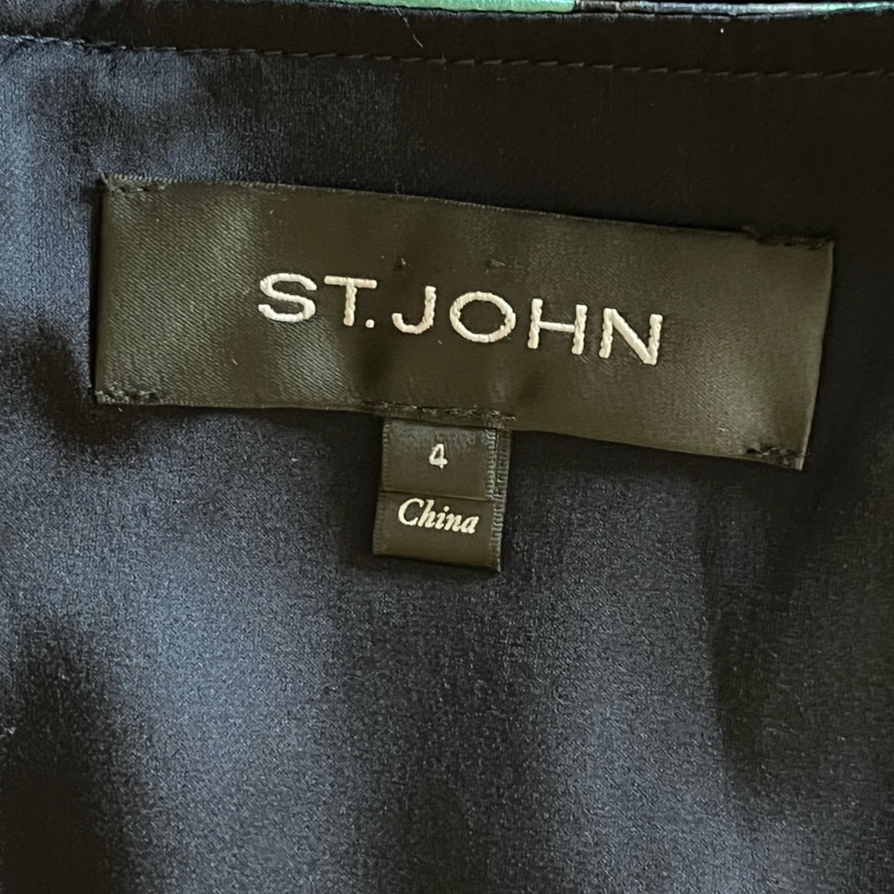 ST JOHN Floral Print Silk Dress - Picture 11 of 11